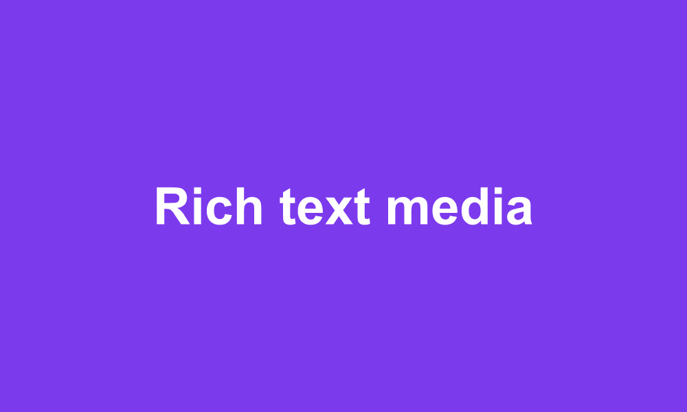 Placeholder inline rich-text media