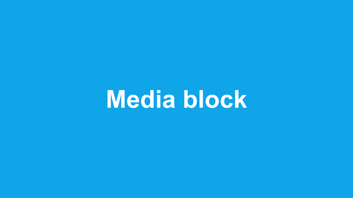 Placeholder media block image